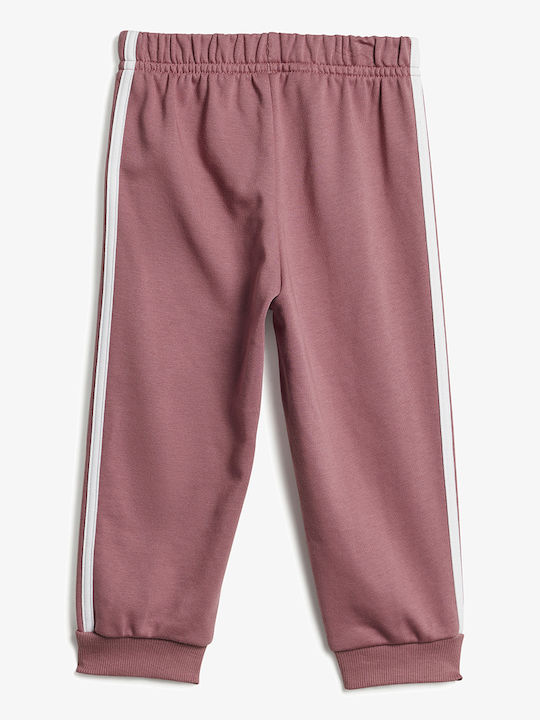 Παιδικό Σετ Φόρμας Ροζ 3τμχ Essentials 3-stripes