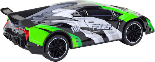 Sports Car Remote Controlled Rc 1:10 25km/h Lights Green