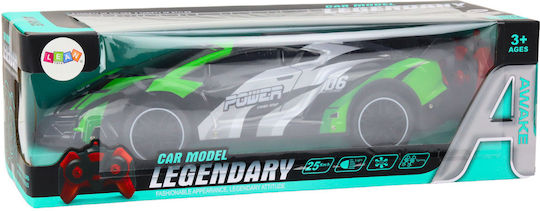 Sports Car Remote Controlled Rc 1:10 25km/h Lights Green