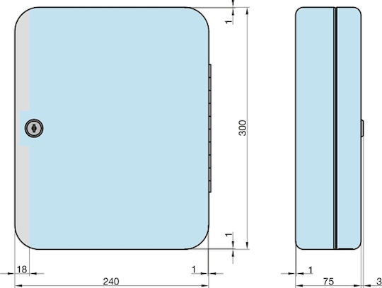Basi Metallic Sk 50 30 Hooks Hooks With Lock 30x24x7.5cm