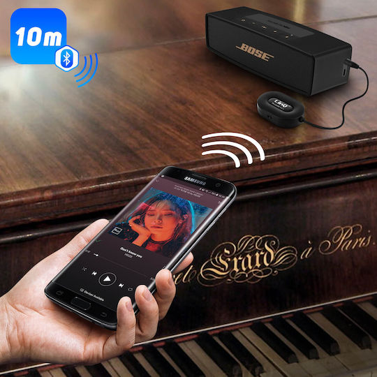 Audio Receiver Bluetooth 4.1 Jack Adapter Hands Free Kit Linq Black