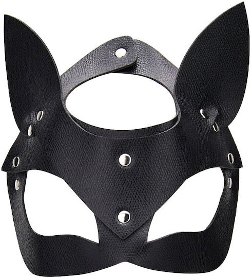 Bound to Please Play Kitty Cat BDSM Mask in Black Color