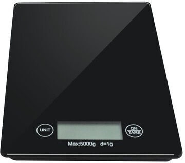 Ruhhy Digitale Küchenwaage bis 5kg Schwarze