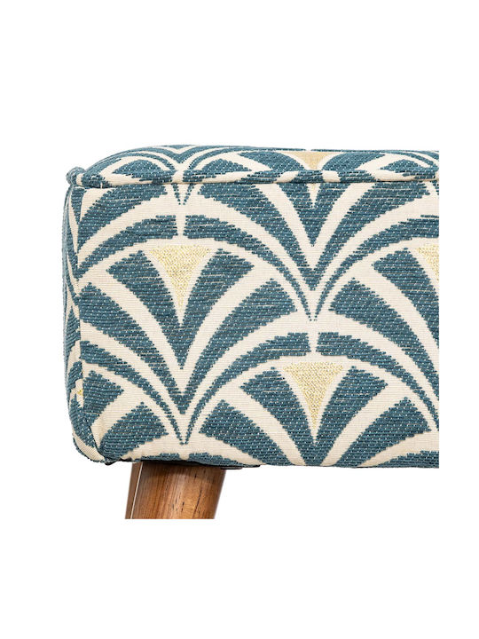 Stool For Living Room Upholstered with Fabric A-s Chiara Blue 38x38x41cm