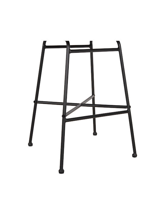 Scaun Rafturi și dulapuri pentru vin de Grădină Rattan Gerald cu pernă Black, Beige 1buc 47x47x101cm