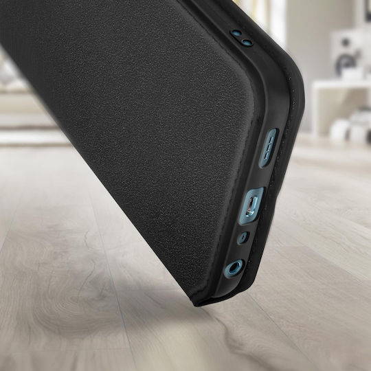 Husă Oppo A57 A57s cu suport pentru carduri și stand video, negru