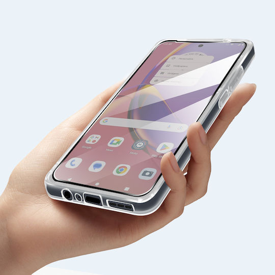 Bigben Schutzkit Motorola Moto G84 Panzerglas Displayschutzfolie Hülle Transparent