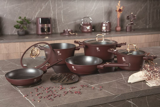 Berlinger Haus Комплект Съдове За Готвене От Алуминий Leonardo Collection С Незалепващо Покритие 5 Части