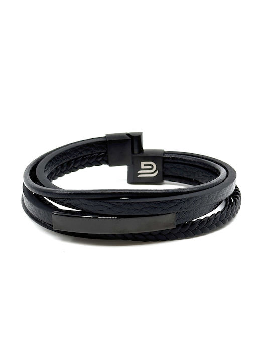 Legend Accessories Ανδρικό Βραχιόλι από Δέρμα 21cm