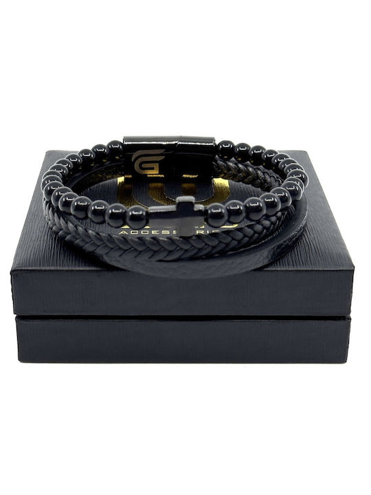 Legend Accessories Мъжка Гривна от Кожа 21см