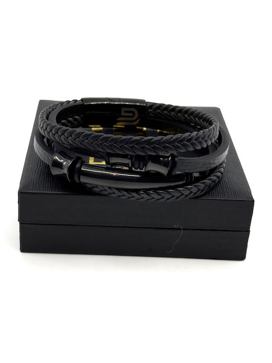 Legend Accessories Ανδρικό Βραχιόλι από Δέρμα 21cm