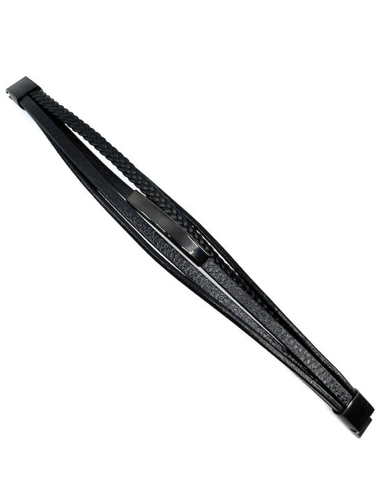 Legend Accessories Ανδρικό Βραχιόλι από Δέρμα 21cm