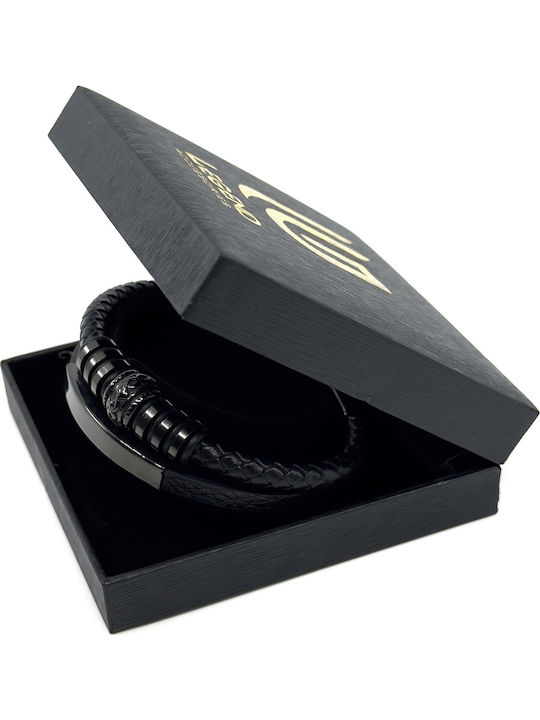 Legend Accessories Men's Leather Bracelet