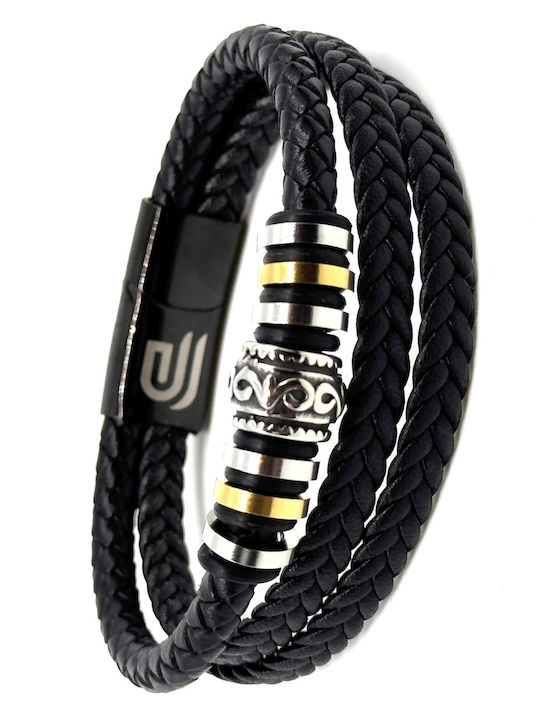 Legend Accessories Ανδρικό Βραχιόλι από Δέρμα