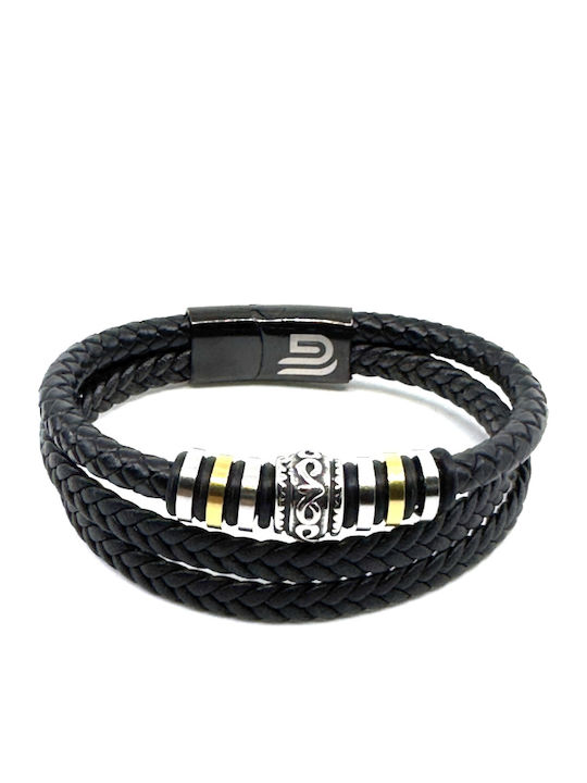 Legend Accessories Ανδρικό Βραχιόλι από Δέρμα