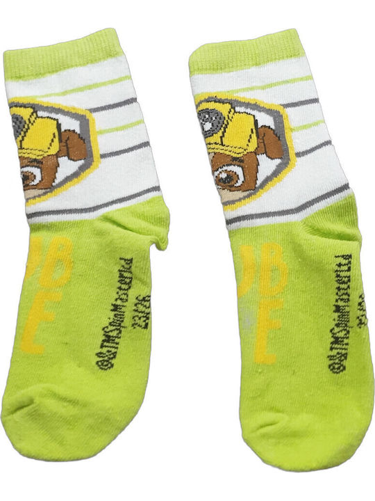 Paw Patrol Παιδικές Κάλτσες Lime