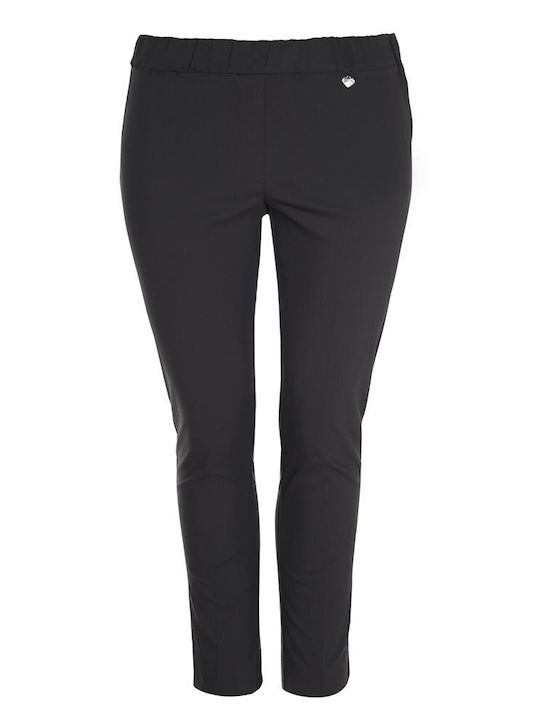 Mat Fashion Women's Fabric Trousers Black