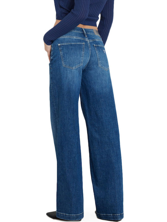 Low Rise Women's Jean Pants in Palazzo Fit