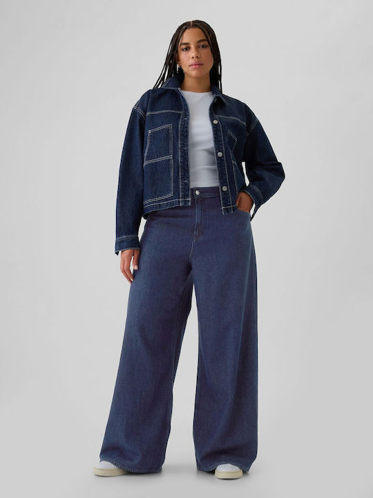 Γυναικείο Jean Παντελόνι σε Baggy Γραμμή Rinsed Indigo