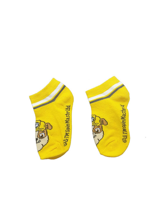 Paw Patrol Kids' Ankle Socks Yellow