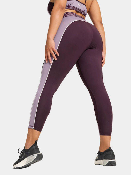Women's Cropped Training Legging Purple