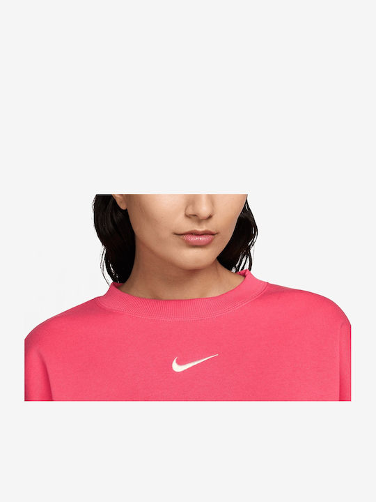 Long Women's Sweatshirt Pink