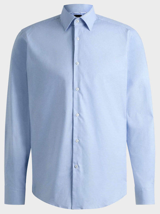 Hank Long-sleeved Cotton Shirt Light Blue