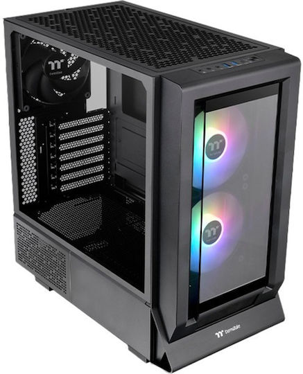 Thermaltake Ceres 350 MX Gaming Midi Tower Computer Case with Window Panel and RGB Lighting Black