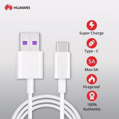 Huawei Ap71 USB 2.0 Cable USB-C male - USB-A White 1m (4072007) Bulk