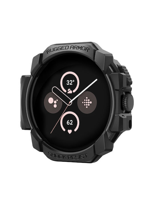 Spigen Rugged Armor Θήκη Σιλικόνης σε Μαύρο χρώμα για Google Pixel Watch 3 (41mm) / 2 / 1 Spigen Rugged Armor Θήκη Σιλικόνης σε Μαύρο χρώμα για Google Pixel Watch 3 (41mm) / 2 / 1