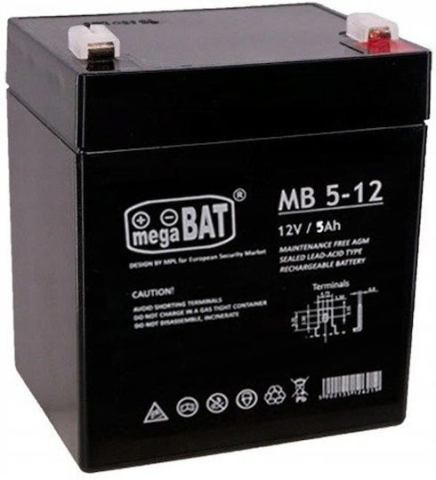 Lean Cars Μπαταρία UPS με Χωρητικότητα 5Ah και Τάση 12V 5534 1τμχ