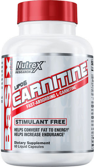 Nutrex Lipo 6 Carnitine 655mg 60 μαλακές κάψουλες