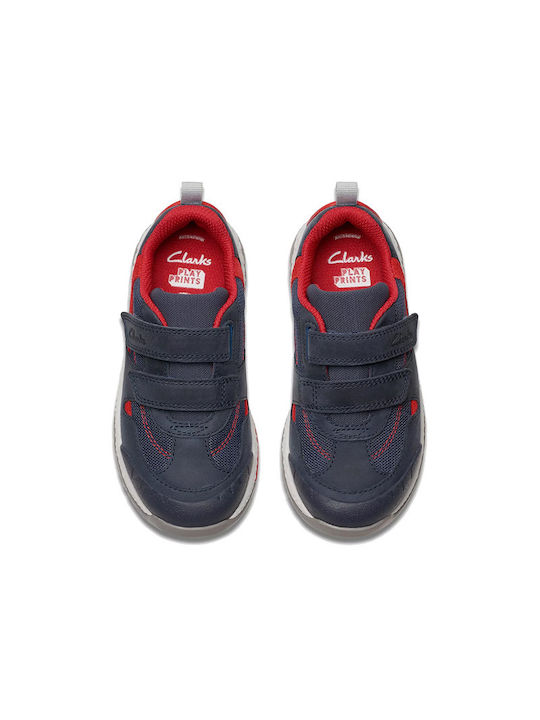 Kids Sneakers with Hoop & Loop Closure Blue