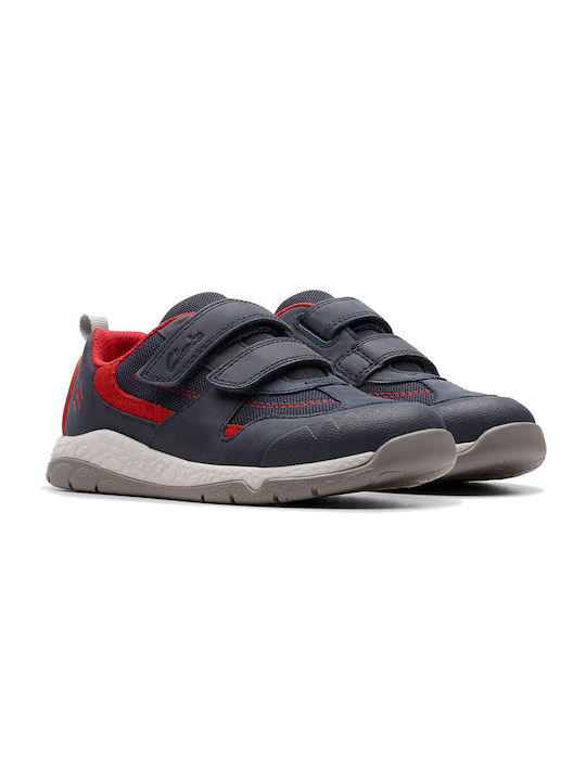 Kids Sneakers with Hoop & Loop Closure Blue