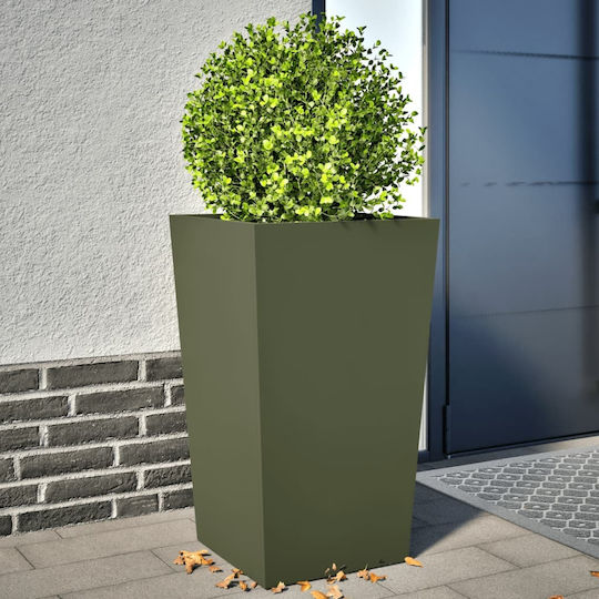 vidaXL Set 2 Blumenkästen Metall Ladi