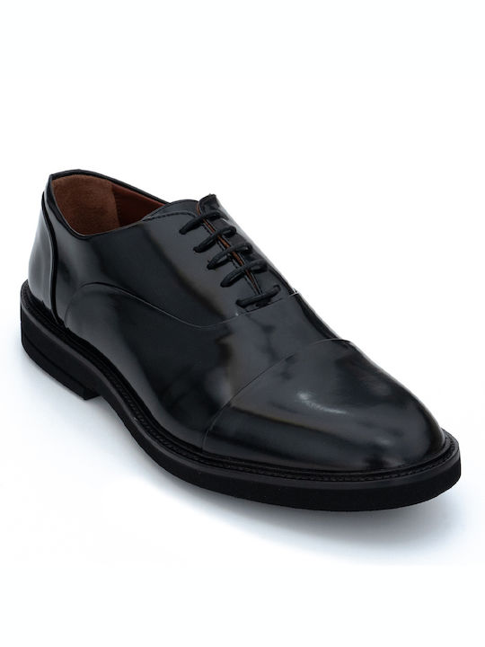 Philippe Lang Leder Herren Freizeitschuhe Schwarz