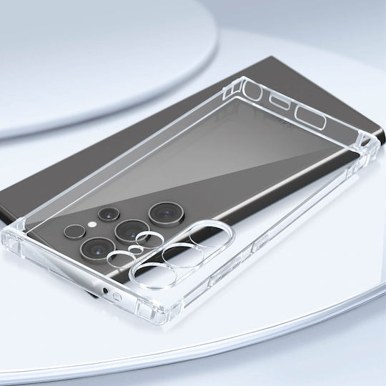 Akashi Case S24 Ultra Bumpere Silicone Corners Transparent