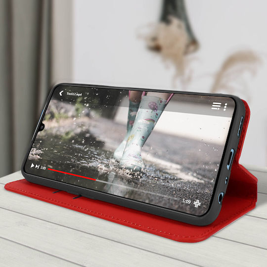 Case Oppo A16 A16s Clamshell Wallet Function Video Support Red