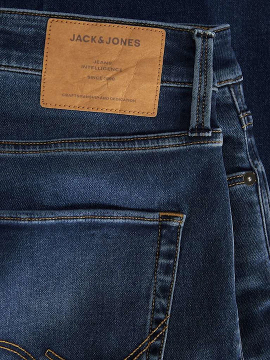 Jack & Jones Pantaloni de Bărbați din Jean în Linie Tapered denim albastru