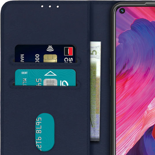 Back Cover Oppo A54 5g A74 5g Full Function Wallet Dark Blue