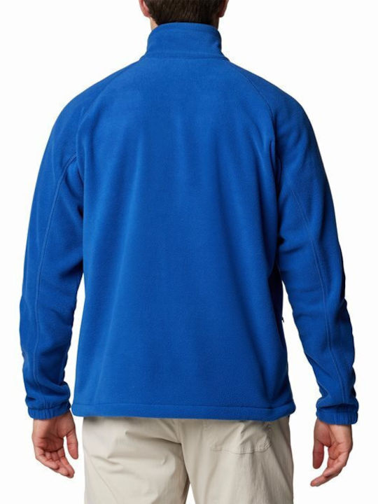 Columbia Fast Ανδρική Ζακέτα Fleece με Φερμουάρ Blue