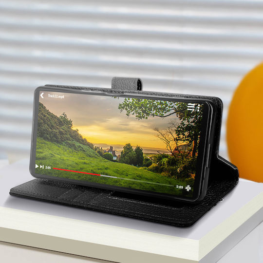 Avizar Case Sony Xperia 1 V Clapet Wallet Video Stand Black