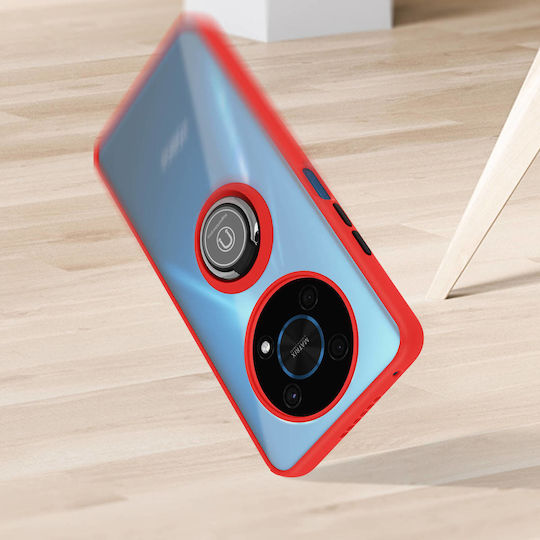 Honor Magic4 Lite Bi-Material Metallischer Ring Video Ständer Rot