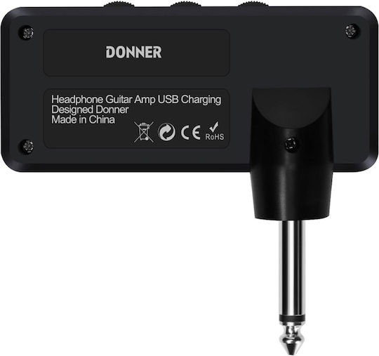 Donner Mini EC-912 X0013I8TCF Amplificator Portabil Analogic pentru Căști cu USB și Jack 3.5mm/6.3mm