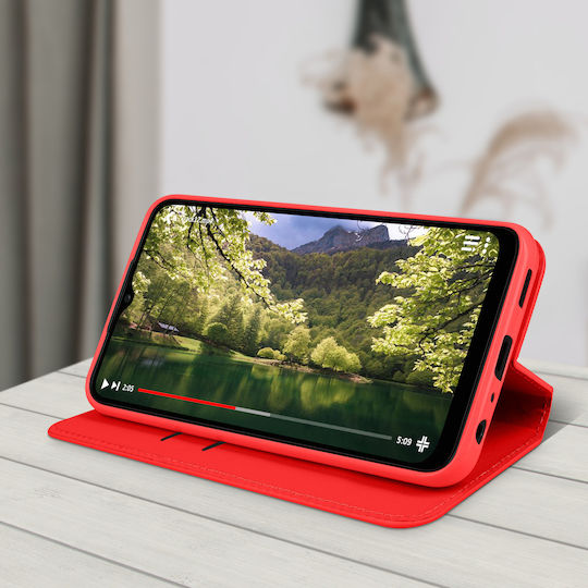 Case Samsung Galaxy A03 Core Wallet Function Video Support Red