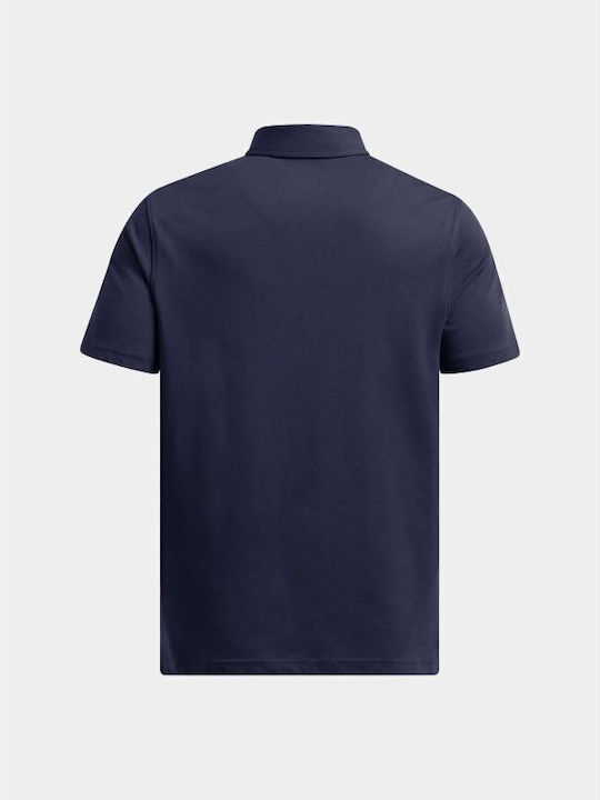 Under Armour Ανδρική Αθλητική Μπλούζα Κοντομάνικη Polo Navy Μπλε