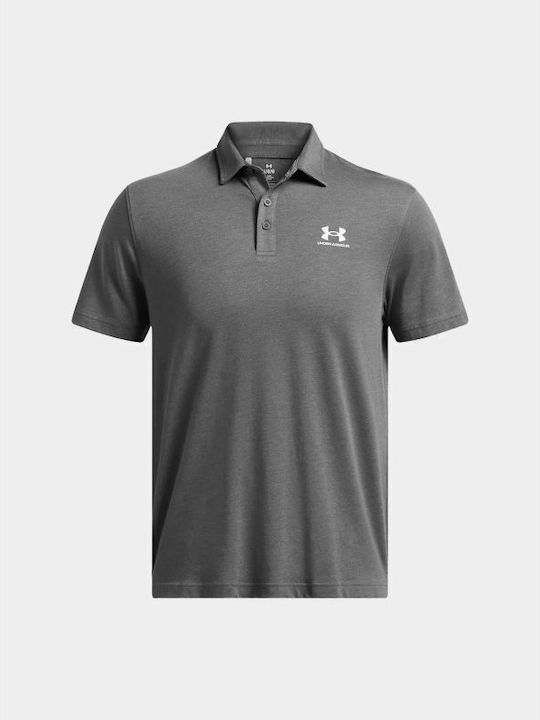 Under Armour Ανδρική Αθλητική Μπλούζα Κοντομάνικη Polo Γκρι