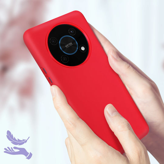 Honor Magic 4 Lite Case Silicone Semi-rigid Soft-touch Thin Fuschsia