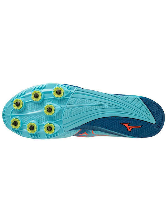 Mizuno X First 2 Αθλητικά Παπούτσια Spikes Turquoise / Coral / Blue