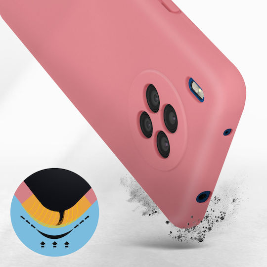 Honor 50 Lite Silicone Semi-rigid Soft-touch Finish Pink Case